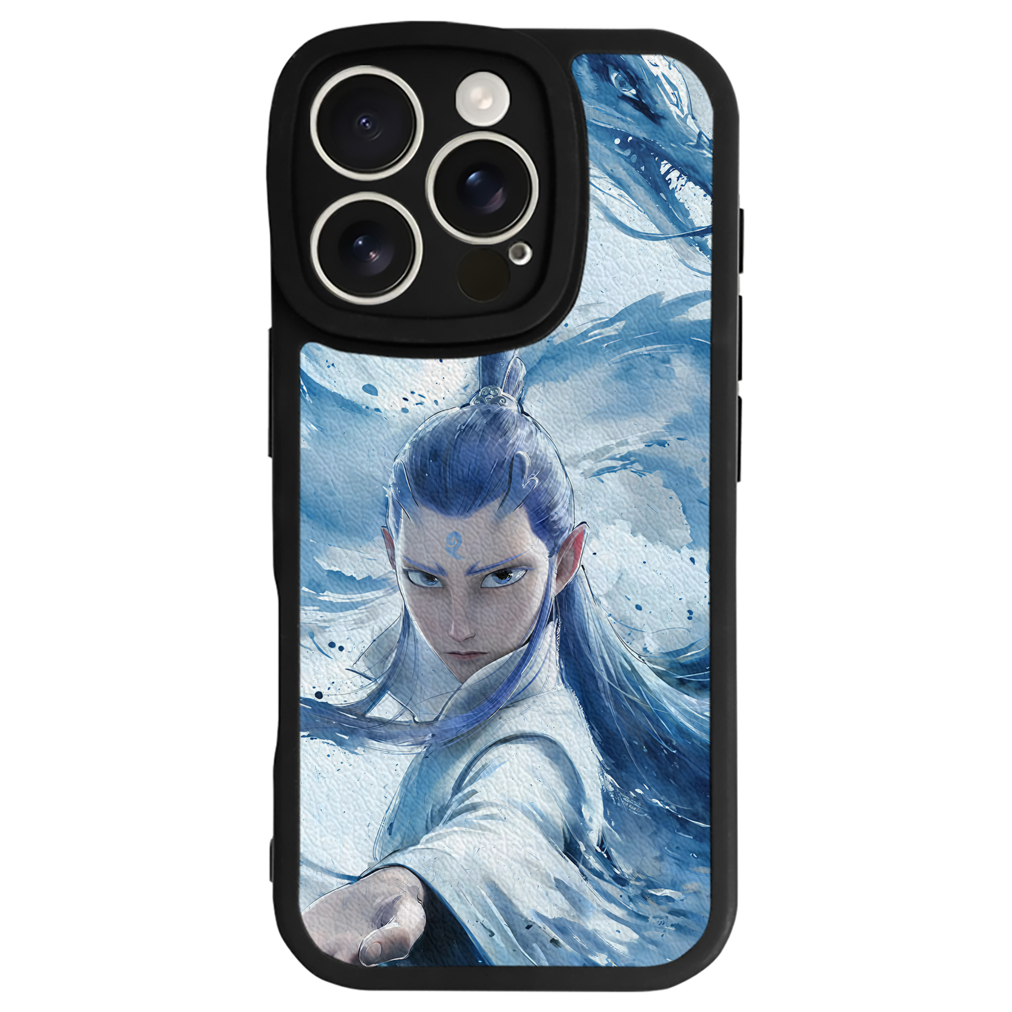 （画像用） Ne Zha 2 ナタ 魔童の大暴れ 【iPhone 16シリーズ対応】シリコンスマホケース（レザー調） 材質：シリコン
